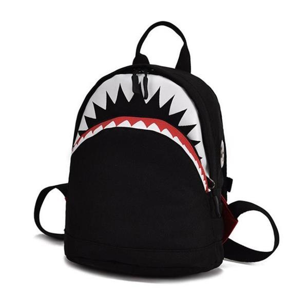 Grote foto kids 3d model shark school bags kindergarten kinderen canvas caravans en kamperen kampeertoebehoren