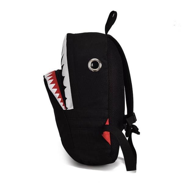 Grote foto kids 3d model shark school bags kindergarten kinderen canvas caravans en kamperen kampeertoebehoren