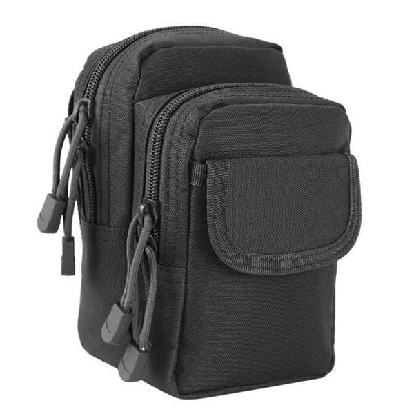 Grote foto kleine pocket gadget belt heuptas phone bag holster zwart caravans en kamperen kampeertoebehoren