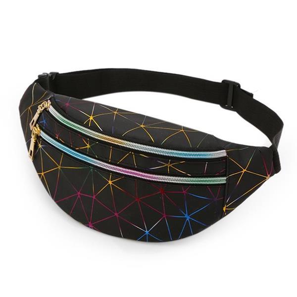 Grote foto laser pattern pu leather taille zakken vrouwen fanny pack si caravans en kamperen kampeertoebehoren