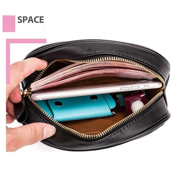 Grote foto mini rhombic round waist bag women luxury leather handbag fl caravans en kamperen kampeertoebehoren