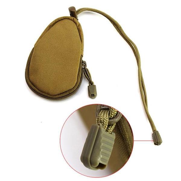 Grote foto mini outdoor hiking edc draagtas key coin purse army green caravans en kamperen kampeertoebehoren