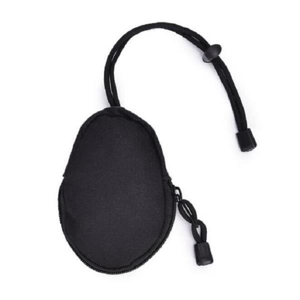 Grote foto mini outdoor hiking edc carrying bag key coin purse black caravans en kamperen kampeertoebehoren