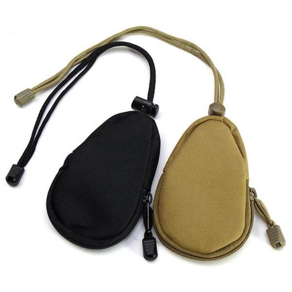 Grote foto mini outdoor hiking edc carrying bag key coin purse black caravans en kamperen kampeertoebehoren