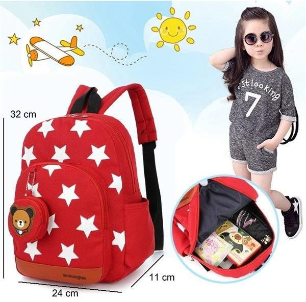 Grote foto nylon stars printing kindergarten children backpack schoolba caravans en kamperen kampeertoebehoren