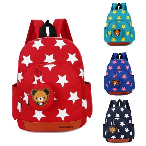 Grote foto nylon stars printing kindergarten children backpack schoolba caravans en kamperen kampeertoebehoren