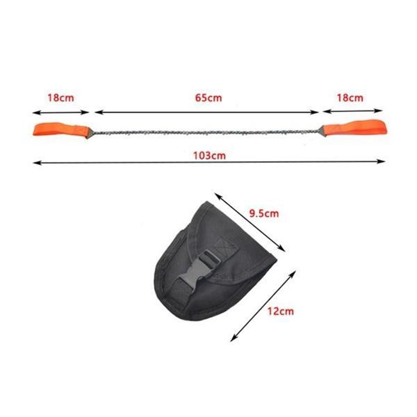 Grote foto outdoor portable hand held wire saw field survival manganese caravans en kamperen kampeertoebehoren