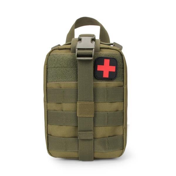 Grote foto outdoor travel portable first aid kit groen caravans en kamperen kampeertoebehoren