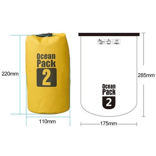 Grote foto outdoor waterproof bag dry sack pvc barrel bag capacity 2l caravans en kamperen kampeertoebehoren