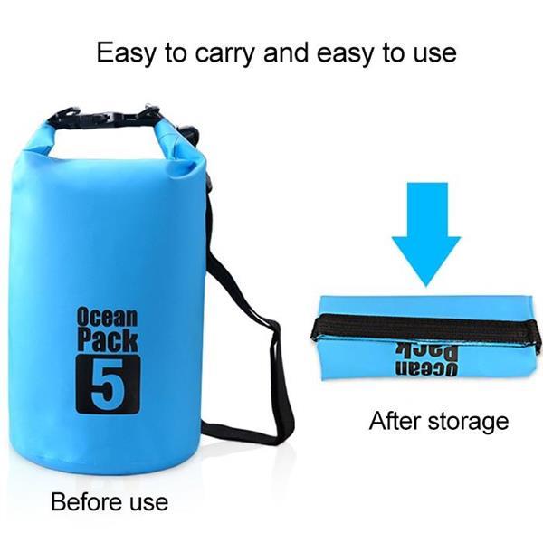 Grote foto outdoor waterproof bag dry sack pvc barrel bag capacity 2l caravans en kamperen kampeertoebehoren