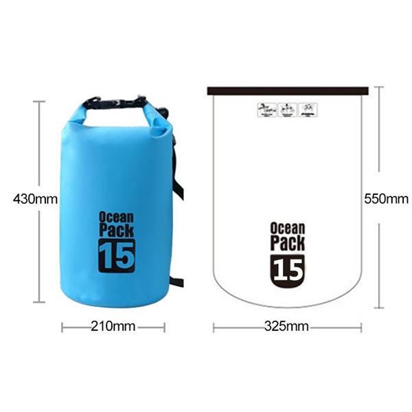 Grote foto outdoor waterproof single shoulder bag dry sack pvc barrel b caravans en kamperen kampeertoebehoren