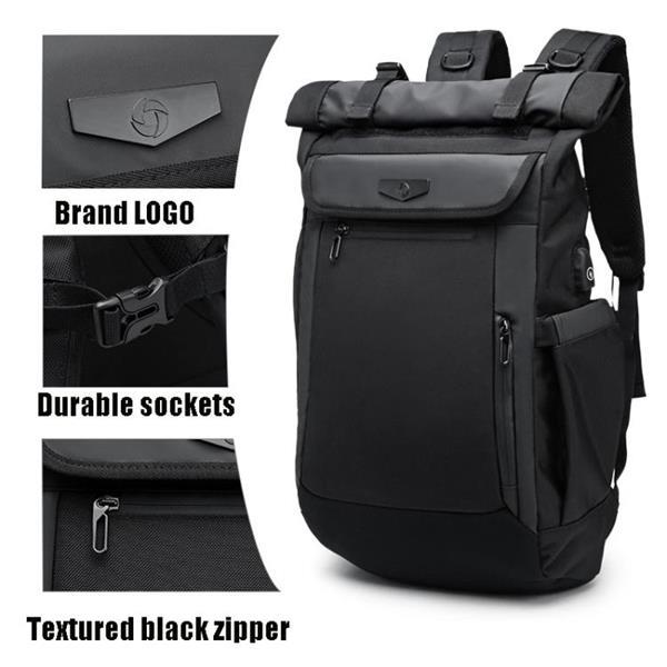 Grote foto ozuko 9066 waterproof travel computer rugzak met externe usb caravans en kamperen kampeertoebehoren