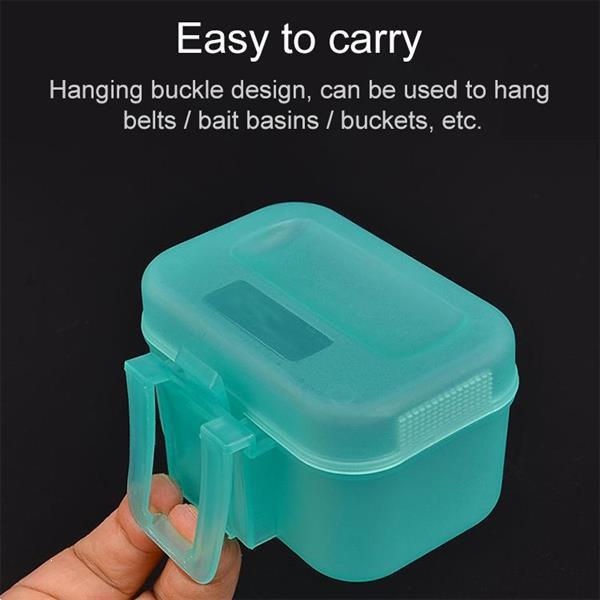 Grote foto plastic levende earthworm fishing tackle box bug shrimp aas caravans en kamperen overige caravans en kamperen