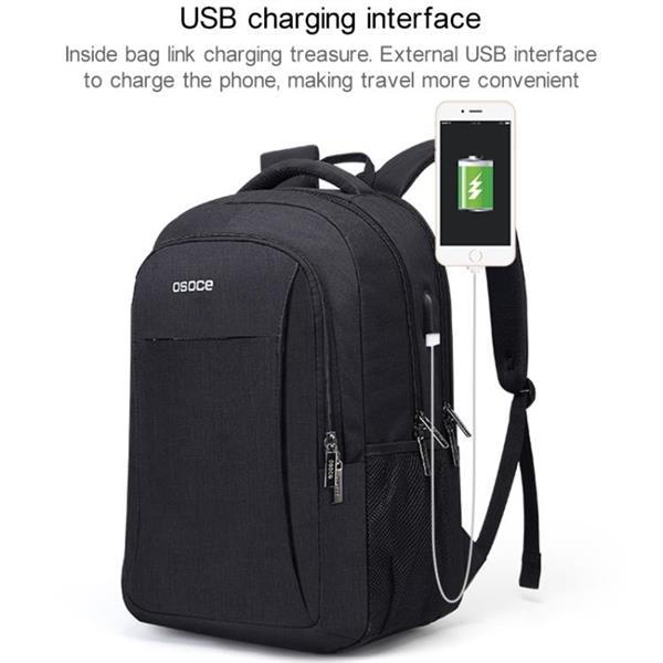 Grote foto s25 osoce business waterproof shoulder computer bag dark gr caravans en kamperen kampeertoebehoren