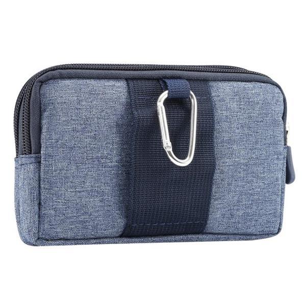 Grote foto sports denim universal phone bag waist bag for 5.5 6.3 inch caravans en kamperen kampeertoebehoren