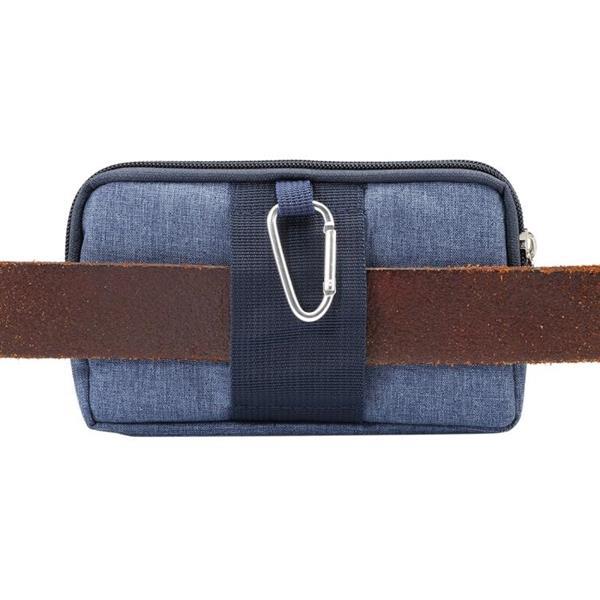 Grote foto sports denim universal phone bag waist bag for 5.5 6.3 inch caravans en kamperen kampeertoebehoren