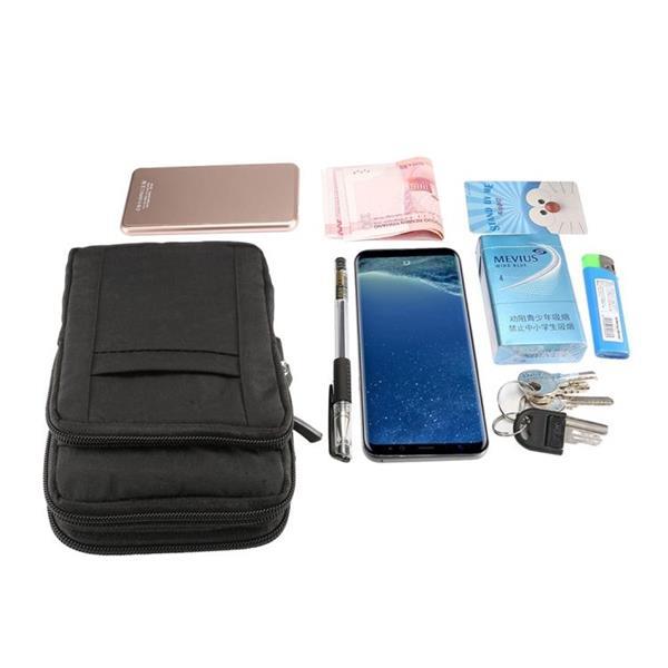 Grote foto uitentelefoon draagtas pouch nylon crossbody schouder taille caravans en kamperen kampeertoebehoren