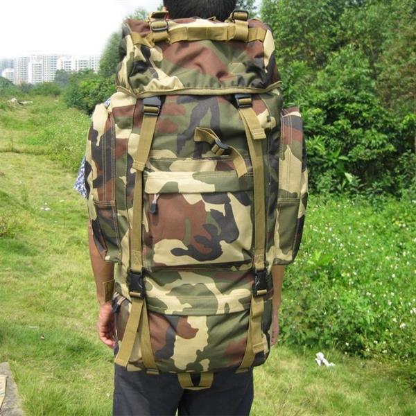 Grote foto unisex outdoor military backpack camping hiking rucksack caravans en kamperen kampeertoebehoren