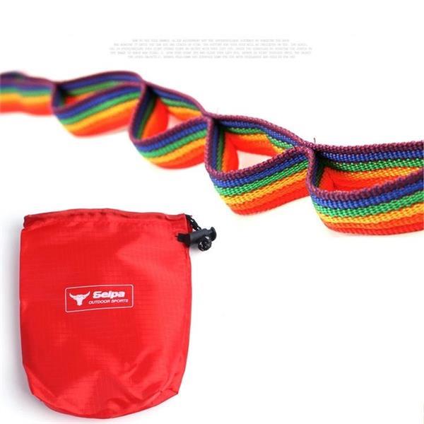 Grote foto utdoor camping tent regenboog touw decoratie kleur lint en e kleding heren overige herenkleding