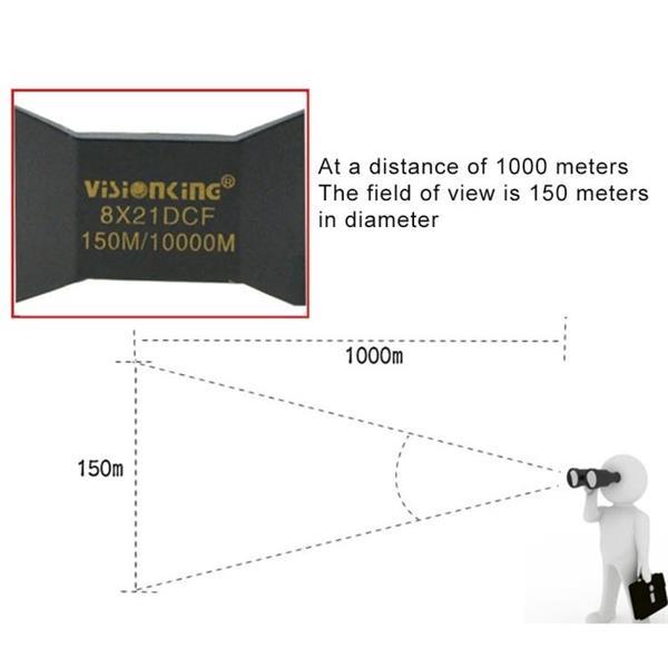 Grote foto visionking 8x21 fixed focus roof verrekijkers voor camping caravans en kamperen kampeertoebehoren