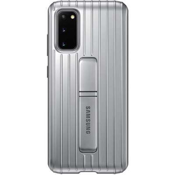 Grote foto samsung galaxy s20 protective standing cover zilver telecommunicatie samsung