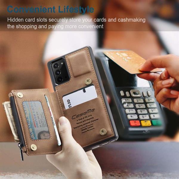 Grote foto caseme samsung galaxy note 20 back cover wallet hoesje bru telecommunicatie samsung