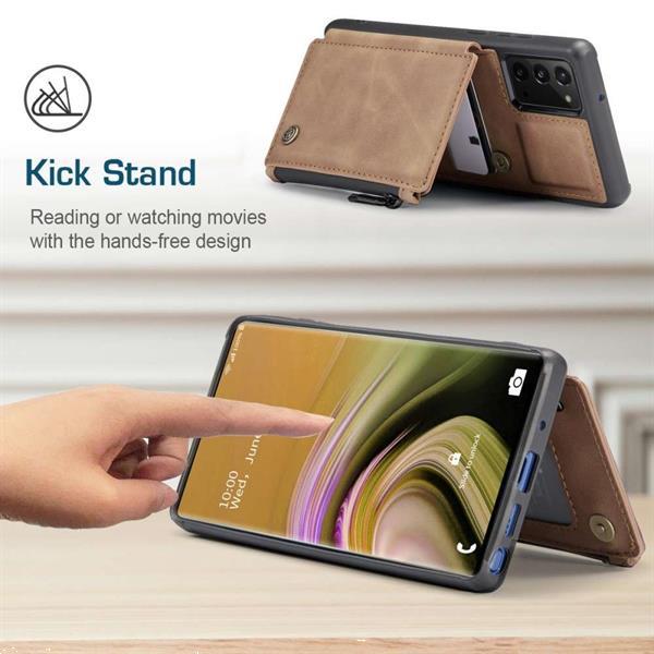 Grote foto caseme samsung galaxy note 20 back cover wallet hoesje bru telecommunicatie samsung