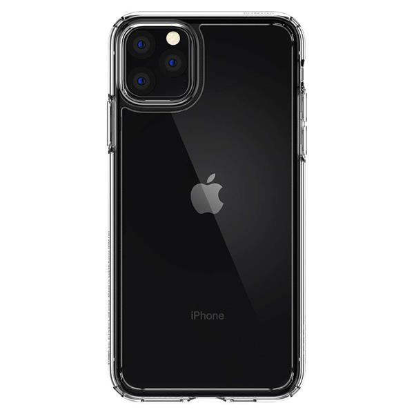 Grote foto apple iphone 11 pro max spigen crystal hybrid hoesje transpa telecommunicatie apple iphone