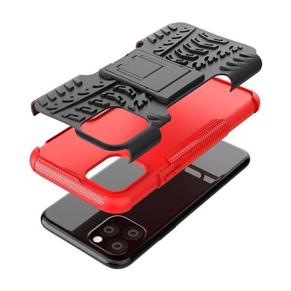 Grote foto apple iphone 11 pro rugged hybrid hoesje rood telecommunicatie apple iphone
