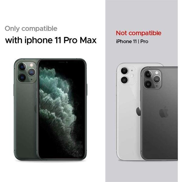Grote foto apple iphone 11 pro max spigen ciel wave shell hoesje zwart telecommunicatie apple iphone
