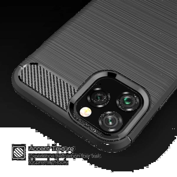 Grote foto apple iphone 11 pro rugged tpu hoesje zwart telecommunicatie apple iphone