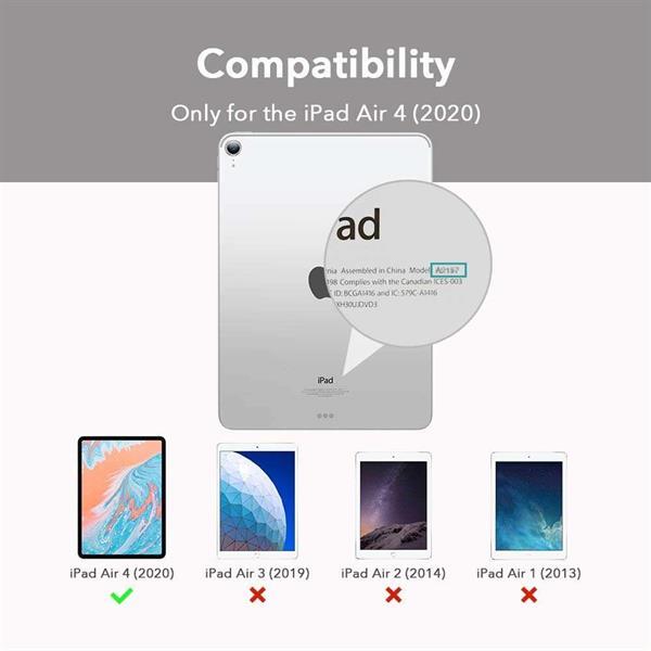 Grote foto esr yippee color case apple ipad air 4 2020 zwart computers en software tablets apple ipad