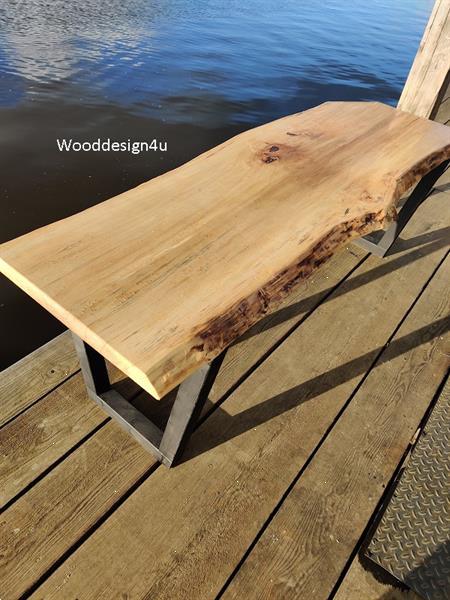 Grote foto tafelblad populierenhout wooddesign4u doe het zelf en verbouw hout en planken
