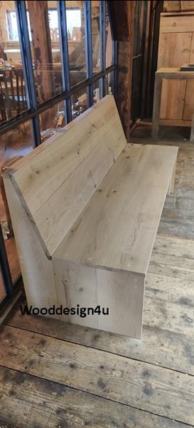 Grote foto spaanse bank eiken wooddesign4u tuin en terras tuinmeubelen