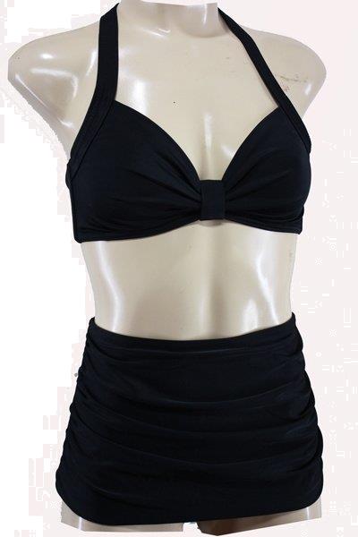 Grote foto aloha beachwear 50 bikini in black. kleding dames badmode en zwemkleding