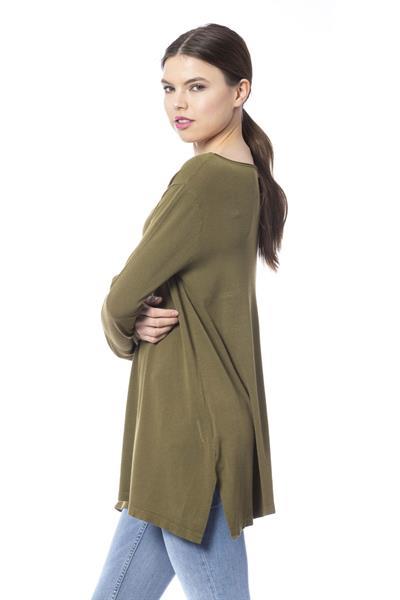 Grote foto silvian heach greenmilitary sweater s kleding dames truien en vesten