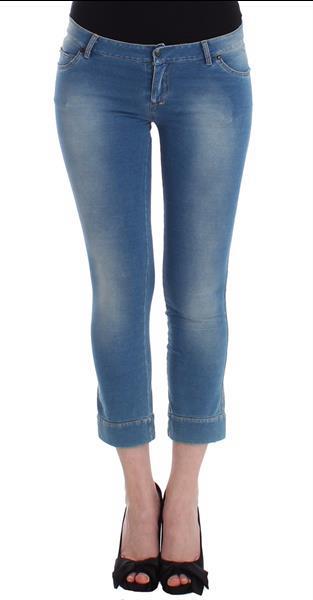 Grote foto ermanno scervino beachwear blue jeans capri pants cropped it kleding dames spijkerbroeken en jeans