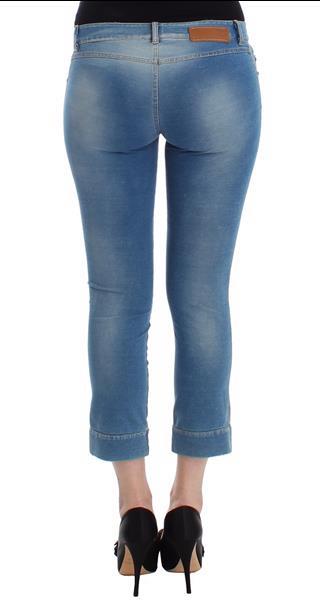 Grote foto ermanno scervino beachwear blue jeans capri pants cropped it kleding dames spijkerbroeken en jeans