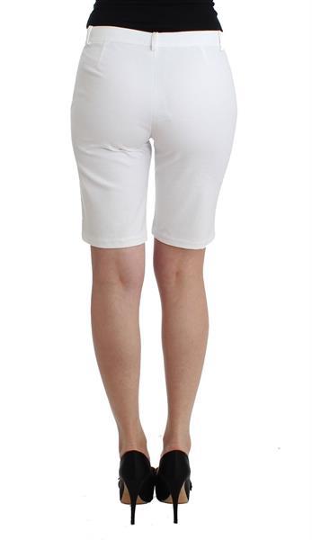 Grote foto ermanno scervino beachwear white bermuda city shorts dress i kleding dames broeken en pantalons