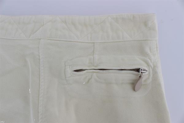 Grote foto ermanno scervino beige cotton capri cropped cargo pants it38 kleding dames spijkerbroeken en jeans