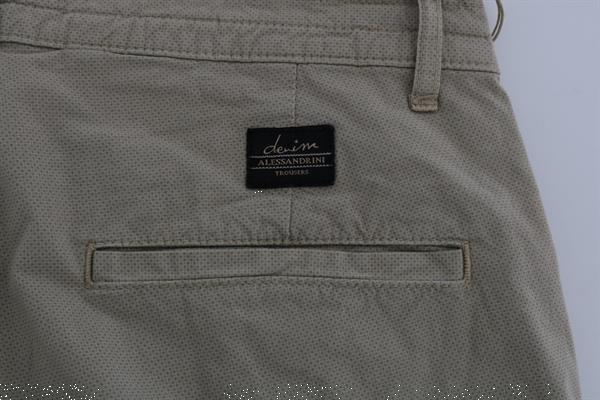 Grote foto daniele alessandrini beige cotton stretch slim fit chinos w3 kleding heren spijkerbroeken en jeans