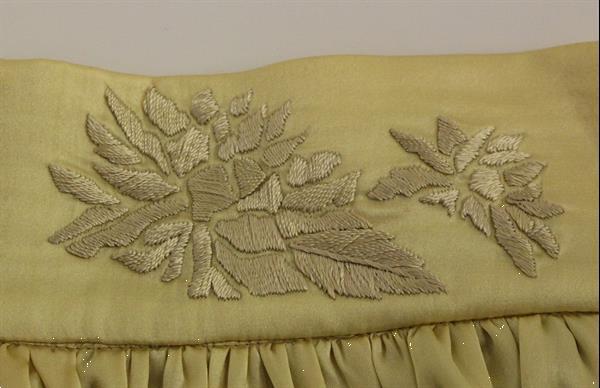 Grote foto andrea incontri beige floral embroidery mini skirt it42 m kleding dames jurken en rokken