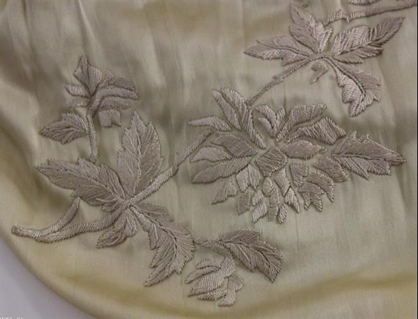 Grote foto andrea incontri beige floral embroidery mini skirt it42 m kleding dames jurken en rokken