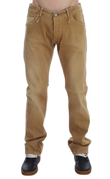 Grote foto ylisia fashion beige wash cotton stretch regular fit jeans w kleding heren spijkerbroeken en jeans