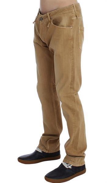 Grote foto ylisia fashion beige wash cotton stretch regular fit jeans w kleding heren spijkerbroeken en jeans