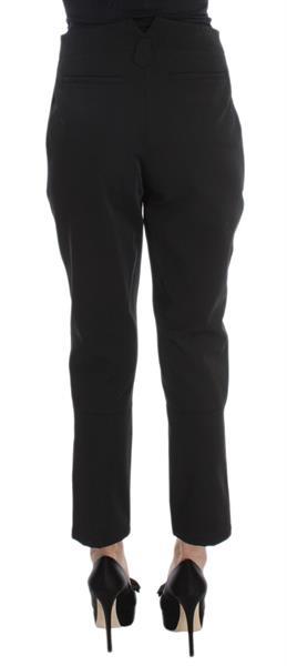 Grote foto ermanno scervino black cotton blend capri cropped pants it40 kleding dames spijkerbroeken en jeans