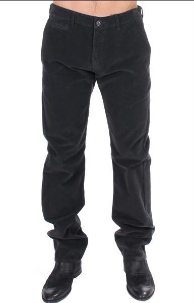 Grote foto gf ferre black corduroy cotton straight fit pants it48 m kleding heren spijkerbroeken en jeans