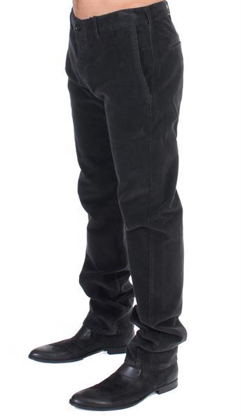 Grote foto gf ferre black corduroy cotton straight fit pants it48 m kleding heren spijkerbroeken en jeans