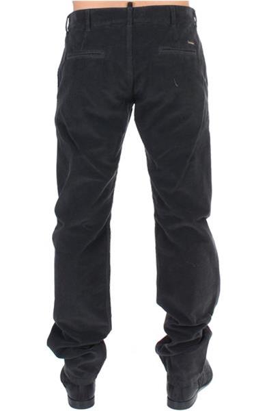 Grote foto gf ferre black corduroy cotton straight fit pants it48 m kleding heren spijkerbroeken en jeans