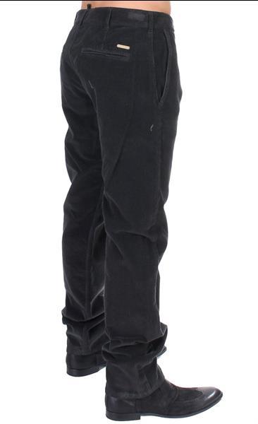 Grote foto gf ferre black corduroy cotton straight fit pants it48 m kleding heren spijkerbroeken en jeans